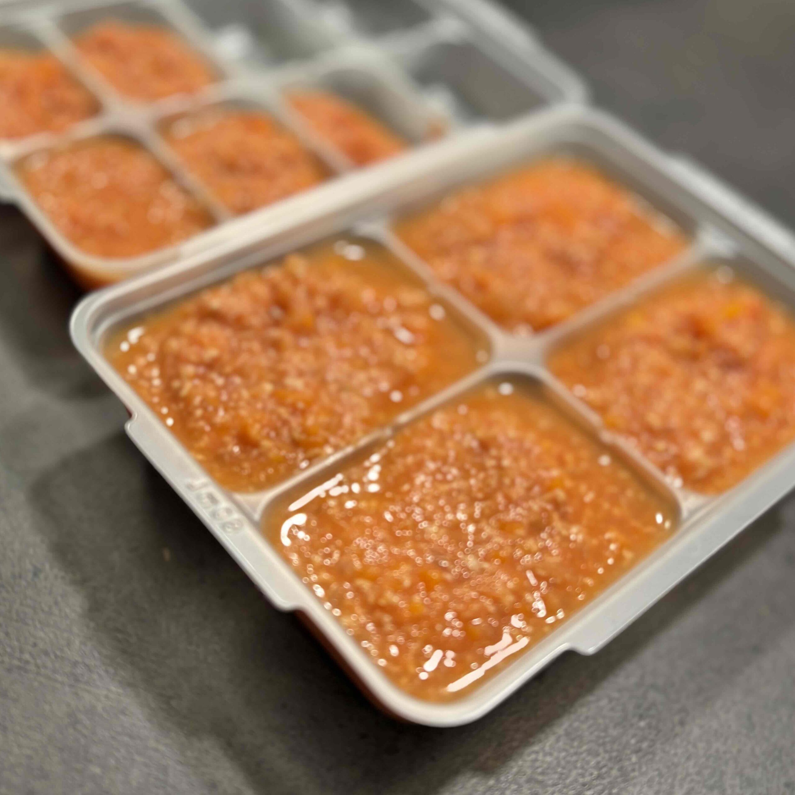 レコルトで作った離乳食（ミートソース）