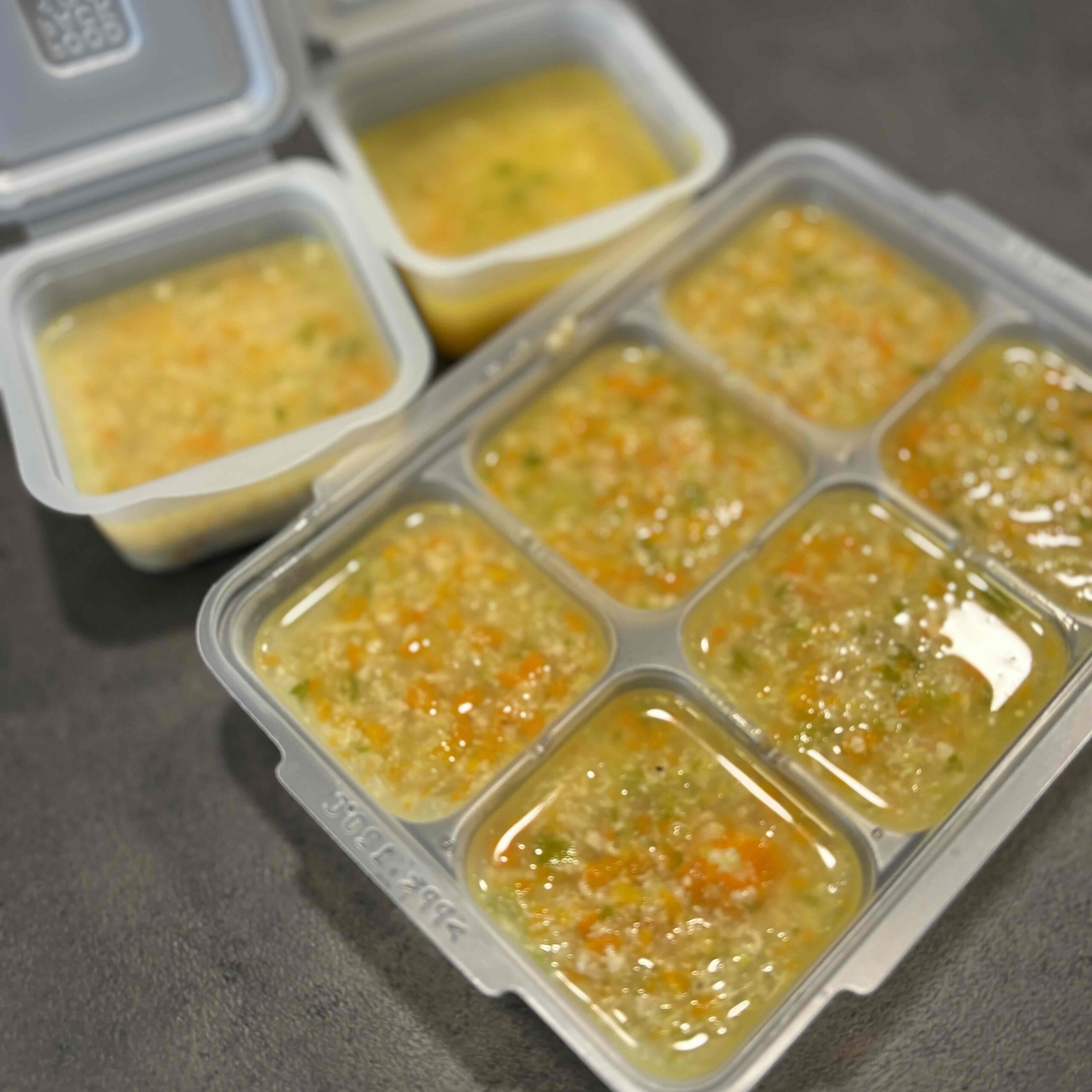 レコルトで作った赤ちゃん向けの離乳食（ベビー豚汁）